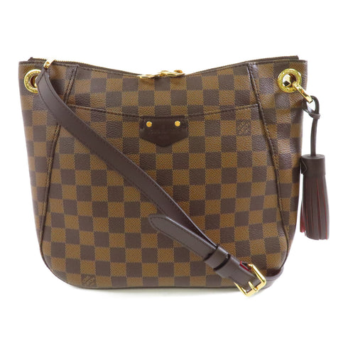 LOUIS VUITTON LV GHW South Bank Shoulder Bag N42230 Damier Brown/Red