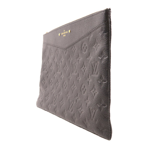 LOUIS VUITTON LV GHW Daily Pouch Clutch Bag M62937 Monogram Empreinte Black