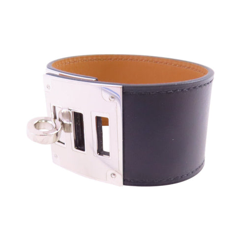 HERMES PHW Kelly Dog Bangle Bracelet Box Leather
