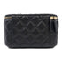 CHANEL Quilted CC GHW Vanity Case Chain Shoulder Bag Lambskin Leather Black v2