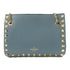 Valentino GHW Chain Shoulder Bag Calfskin Leather Blue