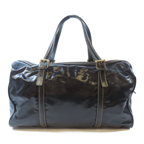 GUCCI GG GHW Shoulder Handbag 175401 PVC Black