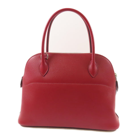 HERMES PHW Bolide 27 2 Way Shoulder Bag Veau Epsom Leather Red