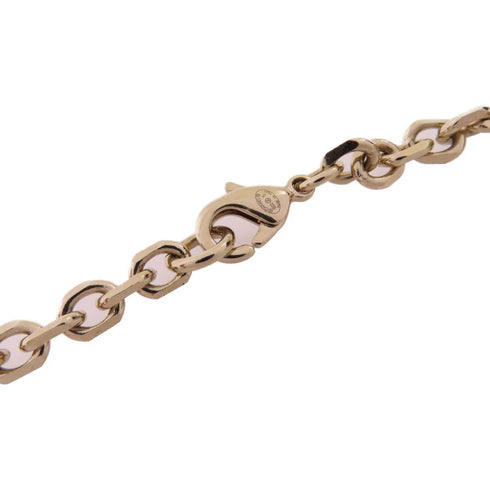 CHANEL CC GHW Locket Necklace B22S Metal PVC Gold Tone Color White