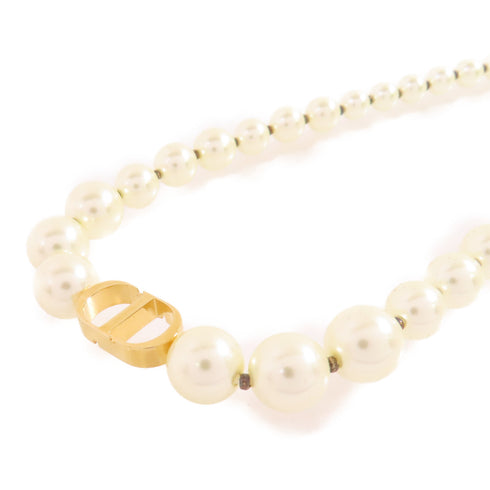 Christian Dior CD GWH Necklace Metal PVC