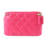 CHANEL Quilted CC GHW Vanity Bag With Chain Shoulder Bag AP2199 Lambskin Magenta