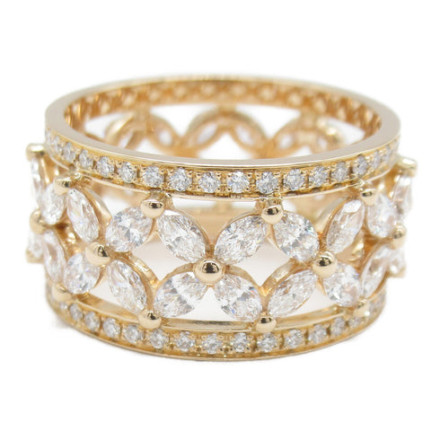 TIFFANY&CO Victoria Band Diamond Ring 18K Rose Pink Gold US#7 6.2g