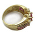 FINE JEWELRY 0.92/0.74ct Ruby 0.91ct Diamond Ring 18K Yellow Gold US#6.25