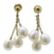 FINE JEWELRY Earrings 18K Yellow Gold/PVC Gold/White