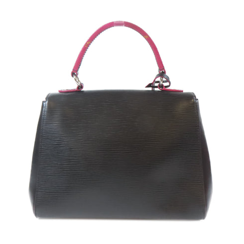 LOUIS VUITTON LV SHW Cluny BB 2way Shoulder Hand Bag M54167 Epi Black Pink