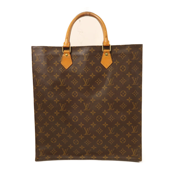 LOUIS VUITTON LV GHW Sac Plat Tote Bag M51140 Monogram Brown v1