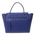 CELINE GHW Belt Bag 2 Way Shoulder Bag Handbag Calfskin Leather Blue