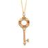 TIFFANY&CO Atlas Key 4P Diamond Necklace 18K Rose Gold 5.3g
