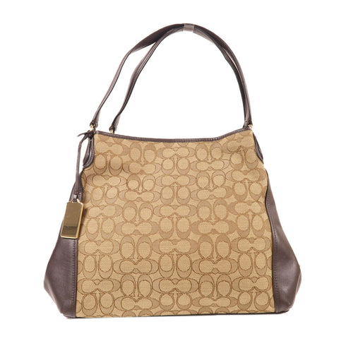 COACH GHW Shoulder Bag C1680.36466 Canvas Brown