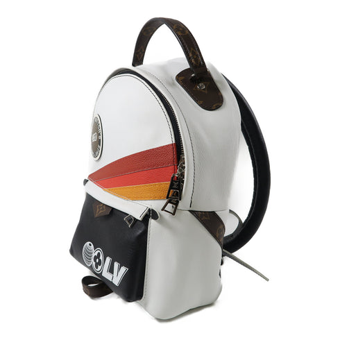 LOUIS VUITTON LV SHW Palm Springs PM Backpack M55797 Calfskin White/Black