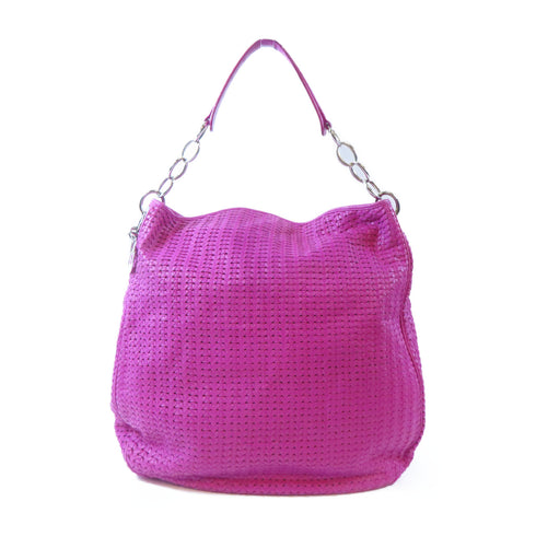 Christian Dior CD SHW Shoulder Handbag Calfskin Leather Pink