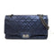 CHANEL Quilted CC SHW 2.55 Chain Shoulder Bag Calfskin Leather Navy