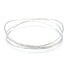 TIFFANY&CO Wave 3 Row Bangle 18K White Gold Silver 11.7g