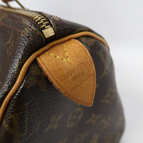 LOUIS VUITTON LV GHW Speedy 30 Hand Bag M41526 Monogram Brown v2