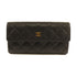 CHANEL CC Wallet Calfskin Leather Black