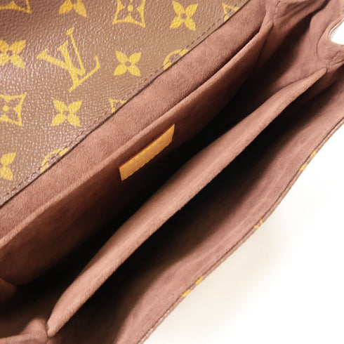 LOUIS VUITTON LV GHW Pochette Metis MM 2 Way Bag M44875 Monogram Brown v2