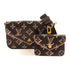 LOUIS VUITTON LV GHW Felicie Strap & Go Shoulder Bag M81471 Monogram Black/Pink