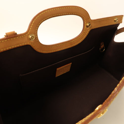 LOUIS VUITTON LV GHW Roxbury Drive 2Way Shoulder Monogram Vernis M91995 Wine Red