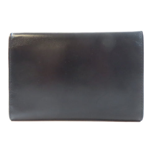 Salvatore Ferragamo GHW Wallet Lambskin Leather Black