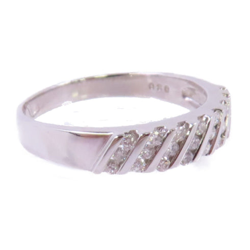 FINE JEWELRY 0.30ct Diamond Ring US#7.5 18K White Gold