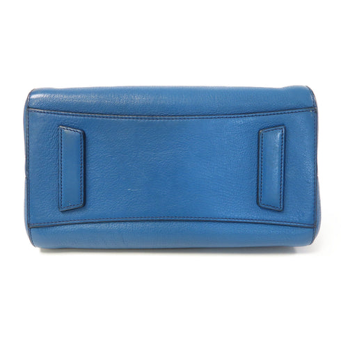 GIVENCHY SHW 2 Way Shoulder Bag Calfskin Leather Blue