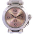 CARTIER Pasha Automatic Wrist Watch Stainless Steel C2475 Pink