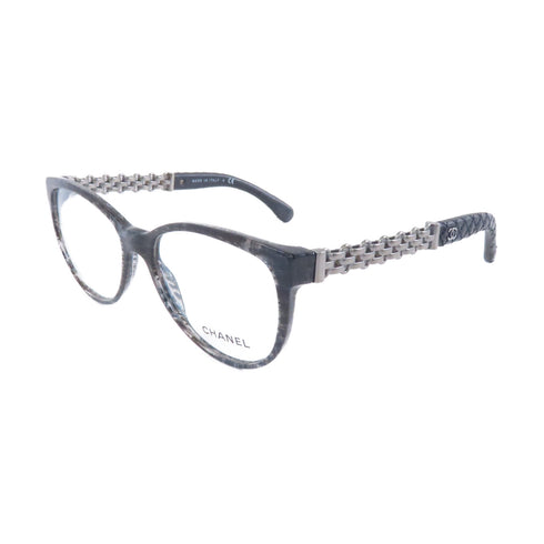CHANEL CC Glasses Accessories #3321 QC 1527 PVC Black Grey