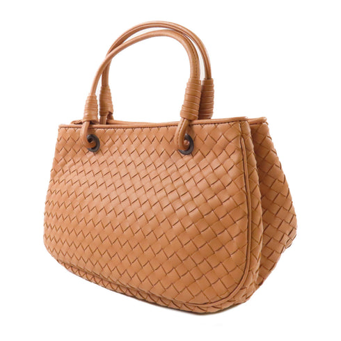 BOTTEGA VENETA BV Hand Bag Calfskin Leather Pink Brown