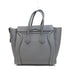CELINE GHW Micro Luggage Handbag Calfskin Leather Grey