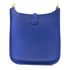 HERMES GHW Evelyne TPM Shoulder Bag Clemence Leather Bleu Royal