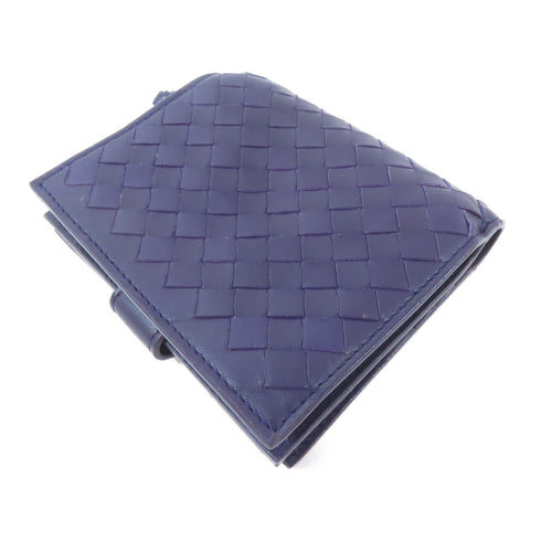 BOTTEGA VENETA BV GHW Wallet Lambskin Leather Purple
