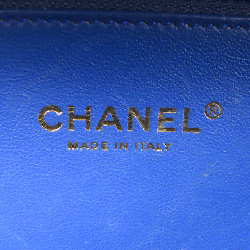 CHANEL Quilted CC GHW Vanity Chain 2Way Bag A84452 Caviar Leather White Red Blue