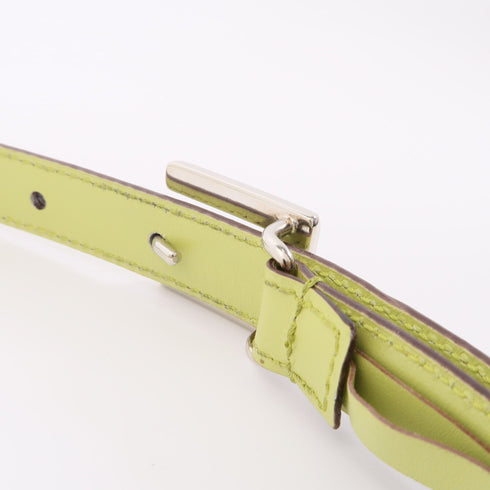 GUCCI GG SHW Belt Leather Green