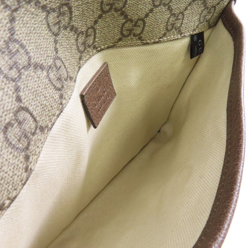 GUCCI GG GHW Neo Vintage GG Suprem Waist Bag 493930 Coated Canvas Brown