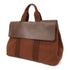 HERMES PHW Valparaiso MM Hand Bag Canvas Brown