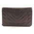CHANEL Herringbone CC 2.55 Wallet Chain Shoulder Bag A80834 Lambskin Black