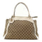 GUCCI GG GHW Tote Bag Shoulder Bag 189823 Canvas Brown/White