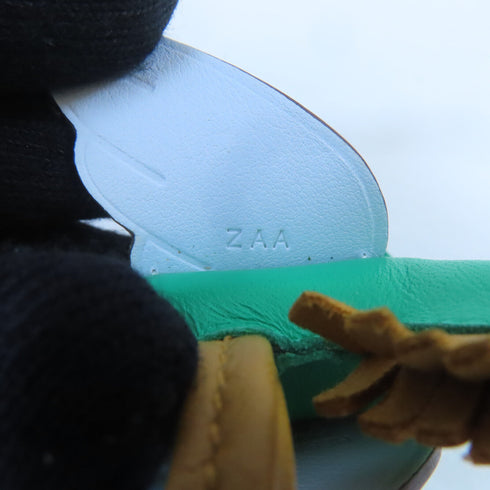 HERMES Rodeo PM Pegase Charm Leather Green Brown White