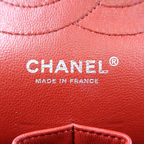 CHANEL Quilted CC SHW Chain Shoulder Bag 58600 Caviar Leather Red