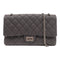 CHANEL Quilted CC SHW 2.55 Chain Shoulder Bag Calfskin Leather Black