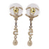 CHANEL CC Earrings C22s Matel Pink/Gold