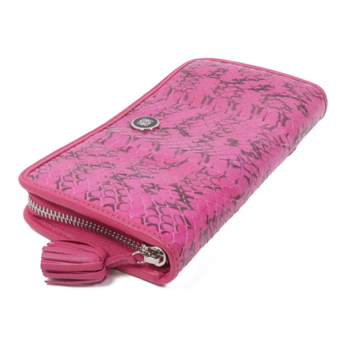 LOEWE SHW Zipped Long Wallet 061301 Calfskin Leather