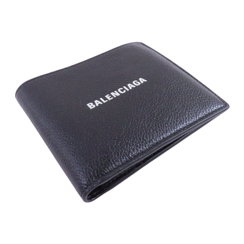 BALENCIAGA Cash Square Folded Wallet Short Wallet 594549 Calfskin Leather