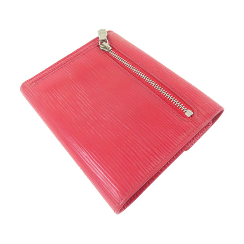 LOUIS VUITTON LV SHW Trifold Wallet Leather Red