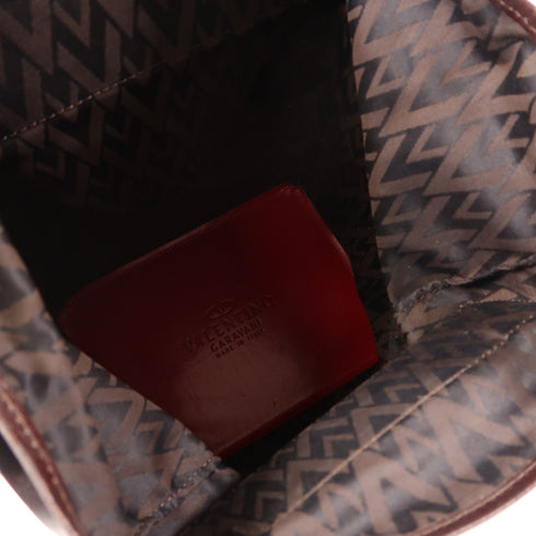 Valentino SHW Tote Bag Canvas Brown